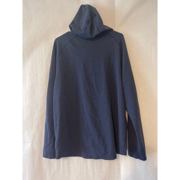 Mizzen + Main Pro Flex Blue Hoodie Mens Size Large - Picture 2 of 5